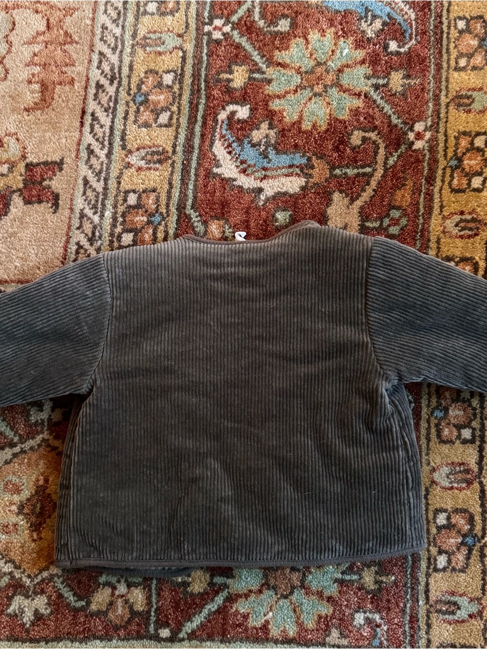 Quincy Mae Olive Green Corduroy Baby Jacket - Picture 5 of 8